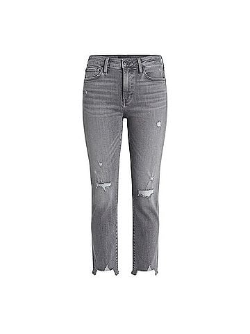 Mother The Insider Crop Step Fray Jeans (view 1)