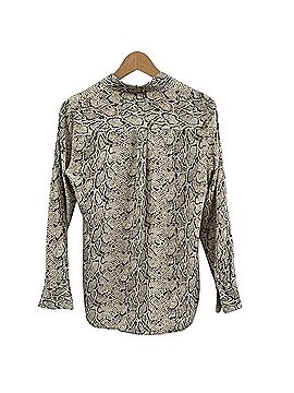 Equipment snakeskin silk button down blouse Blouse (view 2)