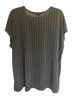 Torrid Stripes Black Short Sleeve Blouse Size 1 - photo 2