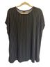 Torrid Stripes Black Short Sleeve Blouse Size 1 - photo 1