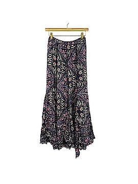 Free People gray paisley ruffle maxi skirt Casual Skirt (view 1)