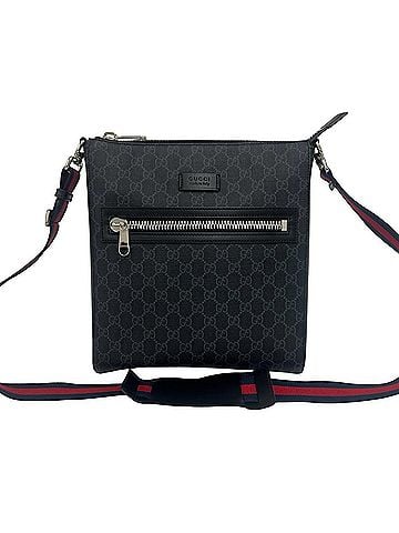 Gucci GUCCI Gucci Sherry Line GG Supreme Logo Leather Shoulder Bag Crossbody Men's Black 68961 (view 1)