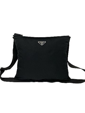 Prada PRADA Prada Triangle Logo Plate Hardware Tessuto Pocono Nylon Shoulder Bag Sacoche Black 50624 (view 1)