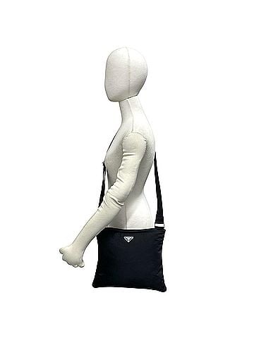 Prada PRADA Prada Triangle Logo Plate Hardware Tessuto Pocono Nylon Shoulder Bag Sacoche Black 50624 (view 2)