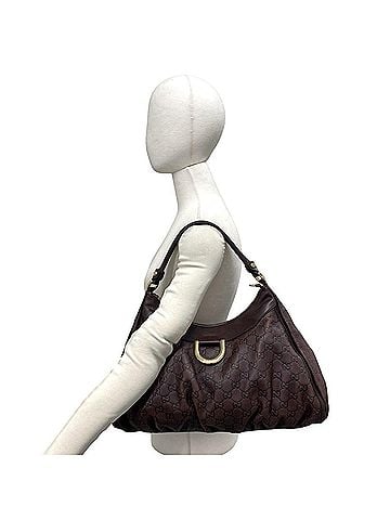 Gucci GUCCI Old Gucci Abbey Guccissima Leather Semi-One Shoulder Bag Tote Brown 74102 (view 2)