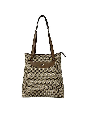 Gucci GUCCI Old Gucci GG Logo Pattern Leather Tote Bag Semi Shoulder Brown 71137 (view 1)