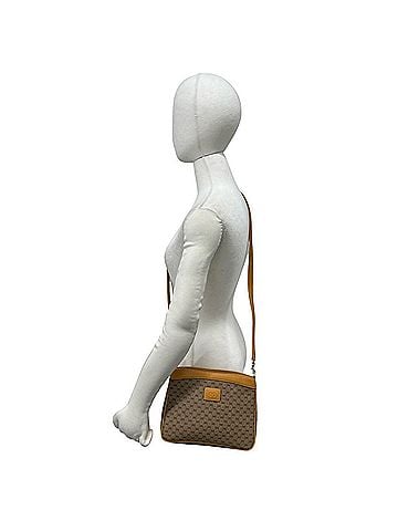 Gucci GUCCI Vintage Micro GG Logo Leather Mini Shoulder Bag/Pouch, Brown, 817-5 (view 2)