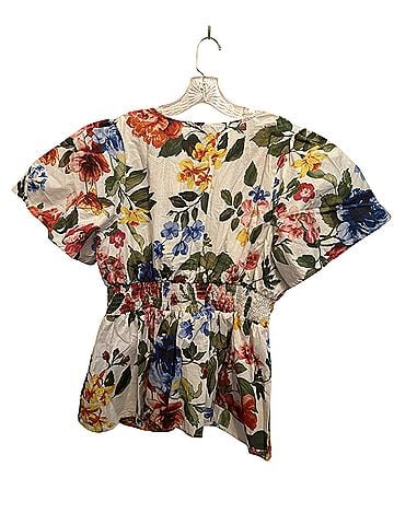 Skies Are Blue Short Sleeve Blouse (view 2)