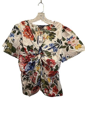 Skies Are Blue Short Sleeve Blouse (view 1)