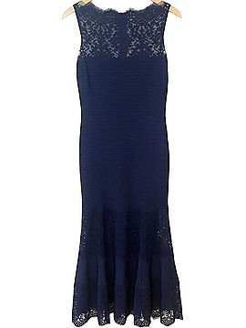 Tadashi Shoji Lace Pintuck Evening Gown Cocktail Dress (view 1)
