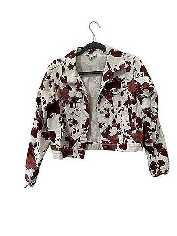 Peach Love Cream California Denim Jacket (view 1)