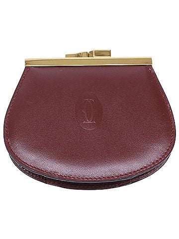 Cartier Cartier L3000009 Must Line coin purse/wallet in Bordeaux (women's). (view 1)