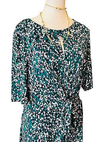London Times Wrap Dress Cocktail Dress (view 2)