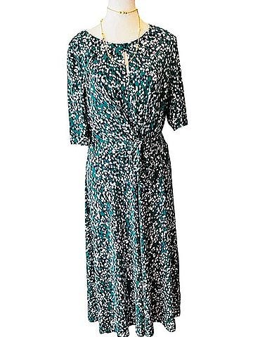London Times Wrap Dress Cocktail Dress (view 1)
