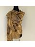 Pashmina Paisley Brown Gold Scarf One size - photo 5