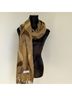 Pashmina Paisley Brown Gold Scarf One size - photo 9