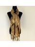 Pashmina Paisley Brown Gold Scarf One size - photo 8