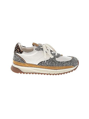Madewell Madewell Kickoff Trainer Sneakers in Leather and Spot Mix Calf Hair (view 1)