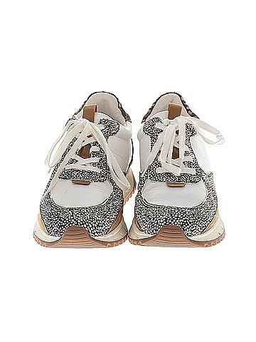 Madewell Madewell Kickoff Trainer Sneakers in Leather and Spot Mix Calf Hair (view 2)