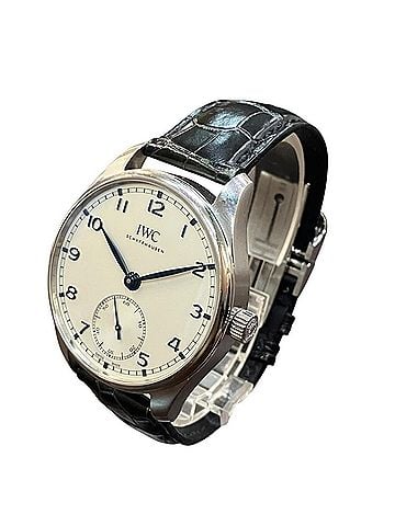 IWC Schaffhausen IWC Schaffhausen Portugieser Automatic Watch, Total Weight 87.6g, Stainless Steel, Genuine Leather Strap, Movement, Silver Dial, IW358312 (view 2)