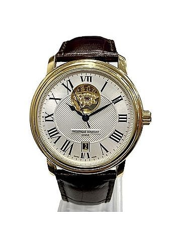 Frederique Constant Frederique Constant wristwatch, total weight 63.6g, stainless steel, genuine leather strap, automatic movement, silver dial, FC303/310/315X4P24/5/6 (view 1)