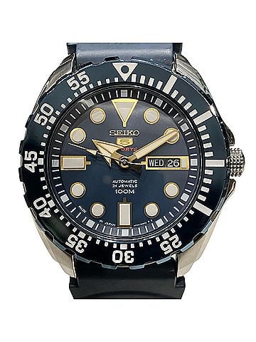 Seiko Seiko SEIKO wristwatch, total weight 124.6g, stainless steel and resin case, automatic movement, navy dial, 4R36-03T0 (view 1)