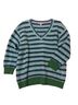 Isaac Mizrahi LIVE! Stripes Blue Green Pullover Sweater Size M - photo 1