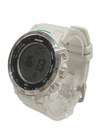 Casio Casio Pro Trek Watch, Total Weight 45.0g, Stainless Steel &amp; Resin, Radio-Controlled Solar Powered, Black Dial, PRW-35-7JF (view 2)