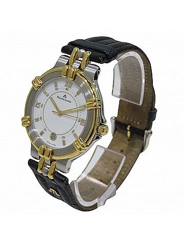 Maurice Lacroix Maurice Lacroix Calypso watch, total weight 41.3g, stainless steel, genuine leather strap, quartz movement, white dial, 95346 (view 2)