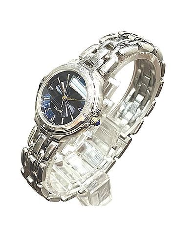 Seiko Seiko Exceline watch, total weight 39.8g, stainless steel, quartz movement, navy dial, model number 2J31-0020. (view 2)