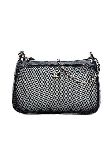 Chanel CC Mesh and Shiny Lambskin Clutch with Chain (view 1)