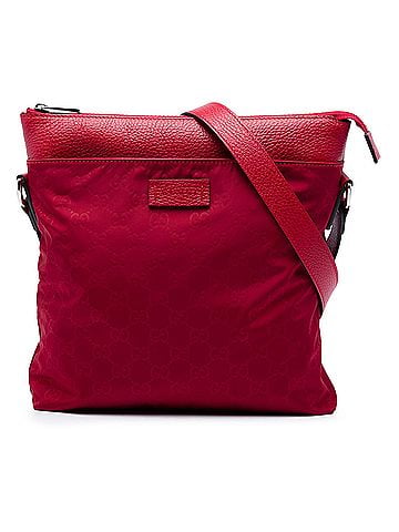 Gucci GG Nylon Flat Messenger Bag (view 1)