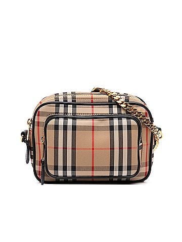 Burberry House Check Canvas Camera Bag (view 1)