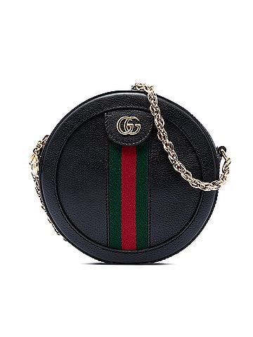Gucci Mini Calfskin Web Ophidia Round Crossbody (view 1)
