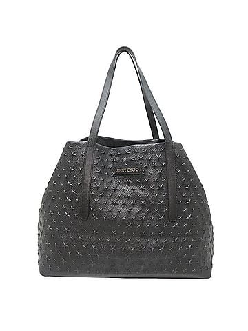 Jimmy Choo Jimmy Choo studded women's tote bag, leather, black. (view 1)