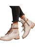 Manchester 100% Leather White Ankle Boots Size 9 - photo 1