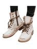 Manchester 100% Leather White Ankle Boots Size 9 - photo 2