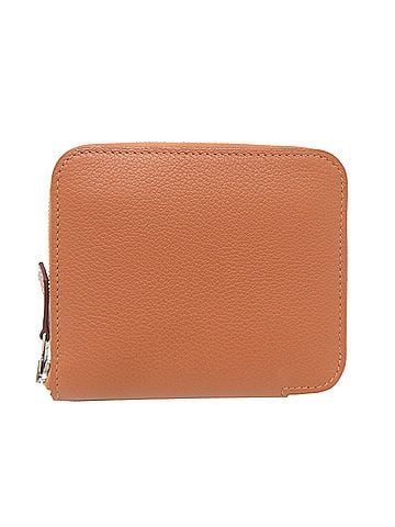 Hermès Hermes Azap Silk In Compact, G stamp, 2026 model, Women's Wallet/Coin Case, Evercolor Brown (view 2)