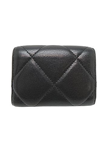 Chanel Chanel Small Flap Wallet, Women's Tri-fold AP1789, Lambskin, Black (view 2)