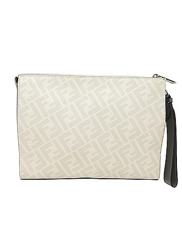 Fendi Fendi Men's Clutch Bag 7VA491 Leather White (view 2)