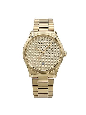 Gucci GUCCI G-Timeless Collection Date Stainless Steel Gold Dial Men's Quartz Watch 126.4 YA126461A (view 2)