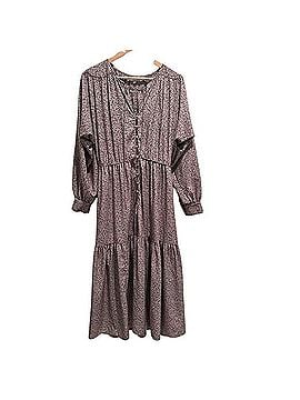 Sweet Baby Jamie Ditsy Midi Boho Casual Dress (view 1)