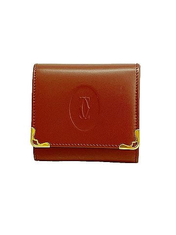 Cartier Cartier Must Leather Wallet/Coin Case, Bordeaux, for Men and Women (view 1)