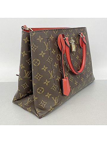 Louis Vuitton Louis Vuitton Monogram Flower Tote Handbag M43553 Brown Coquelicot 2-way bag for women (view 2)