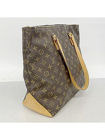 Louis Vuitton Louis Vuitton Monogram Cabas Mezzo Tote Bag M51171 Brown Women's (view 2)
