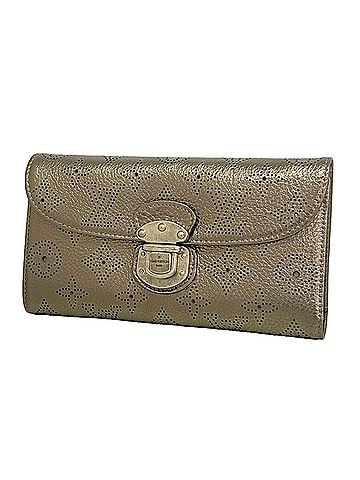 Louis Vuitton Louis Vuitton Mahina Portefeuille Amelia Tri-fold Long Wallet M95716 Bronze Women's (view 1)
