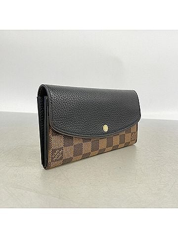 Louis Vuitton Louis Vuitton Damier Portefeuille Normandie Long Wallet N61261 Black Ebene Women's (view 2)