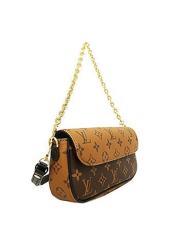 Louis Vuitton Louis Vuitton Monogram Reverse Wallet-on-Chain Ivy Handbag M26587 Brown 2-way bag for women (view 2)