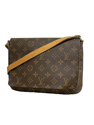Louis Vuitton Louis Vuitton Monogram Musette Tango Short Strap Shoulder Bag M51257 Brown Women's (view 1)