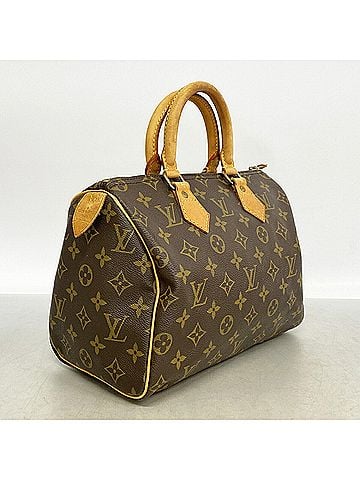 Louis Vuitton Louis Vuitton Monogram Speedy 25 Handbag M41109 Brown Women's (view 2)